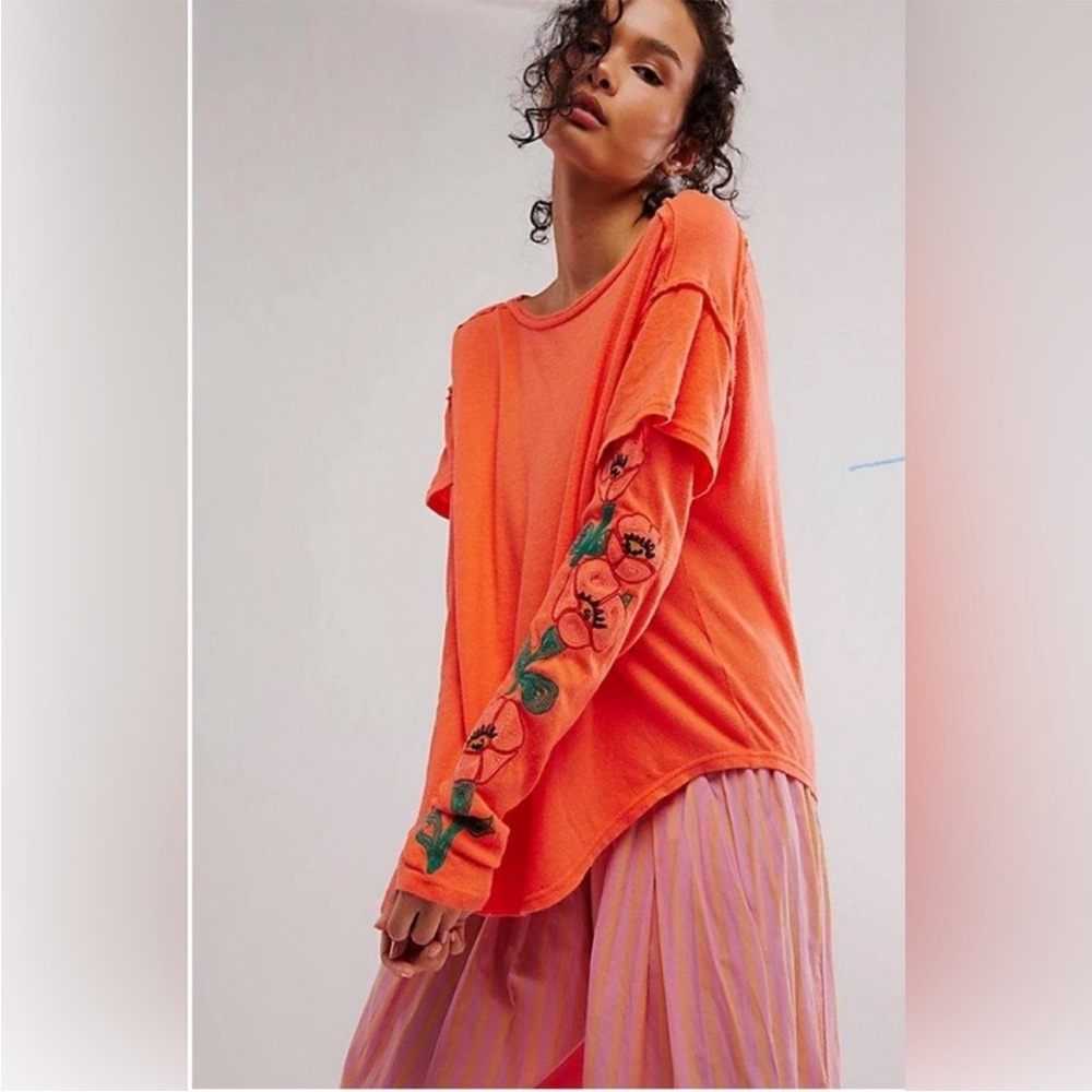 Free People Not Your Poppys Long Sleeve Tee
NWOT
